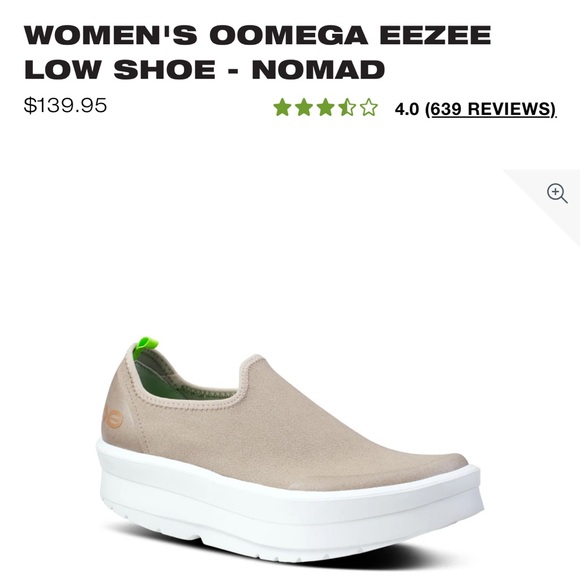 OOFOS Tan and White Women's Slip-On Sneakers- New - Picture 1 of 9